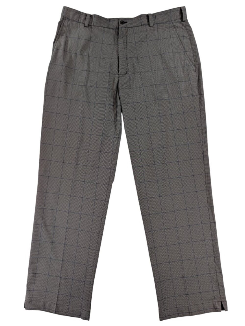 Nike Golf Dri-Fit Plaid Pants 36x32 | Brown Blue Plaid Straight Leg | BUNDLE
